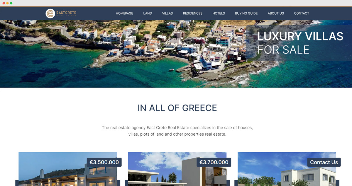 East Crete Real Estate project