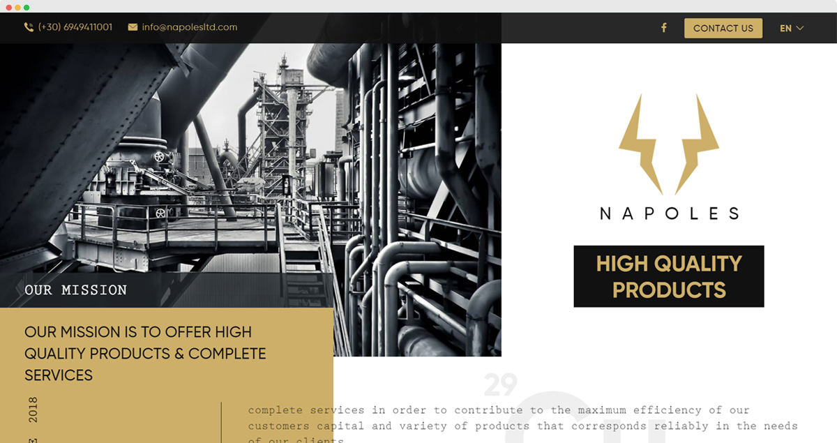 Napoles LTD website, Cyprus